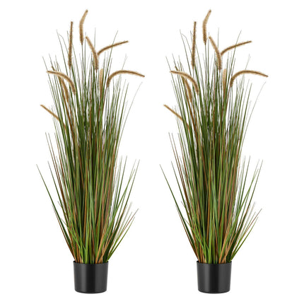 Artificial Horsetail Grass Plants, 2 Pack 47 In Potted
