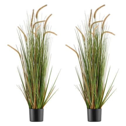 Artificial Horsetail Grass Plants, 2 Pack 47 In Potted