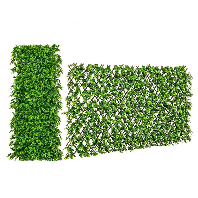 Artificial Ivy Garden Privacy Screen Plant Wall Hedges with Green Eucalyptus