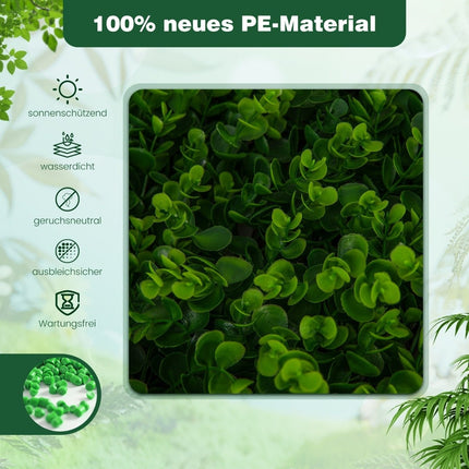 Artificial Ivy Garden Privacy Screen Plant Wall Hedges with Green Eucalyptus
