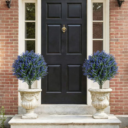 Artificial Lavender Topiary Ball Trees, Set of 2, Spikes