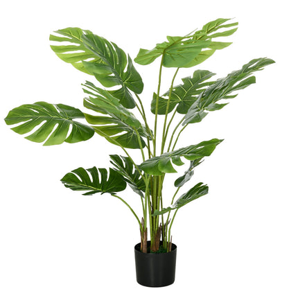 Artificial 120 cm Monstera plant in planter - lifelike greenery
