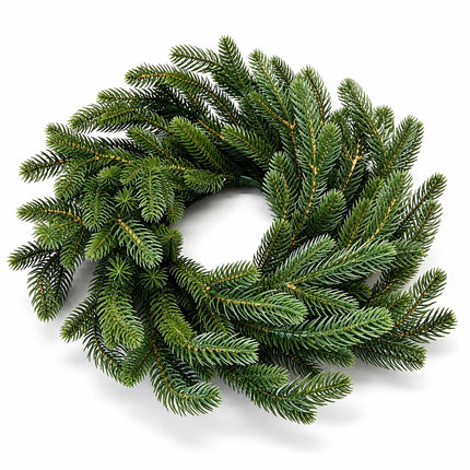 Artificial Nordmann Fir Advent Wreath, Injection-Moulded PE, Green