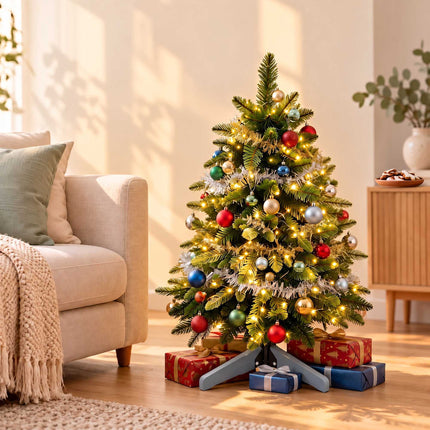 Artificial Nordmann Fir Christmas Tree with Carry Bag, Green, Easy Assembly