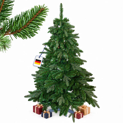 Artificial Nordmann Fir Christmas Tree with Carry Bag, Green, Easy Assembly