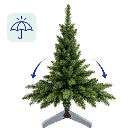 Artificial Nordmann Fir Christmas Tree with Carry Bag, Green, Easy Assembly