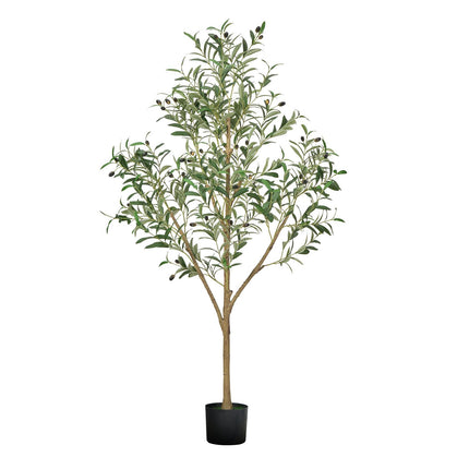 Artificial Olive Tree 150cm with Black Pot, Fruits