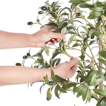 Artificial Olive Tree 1.5 m, PE Potted, Anti-Tip Base