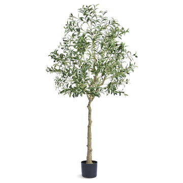 Artificial Olive Tree 6 ft, PE Potted, Anti-Tip Base