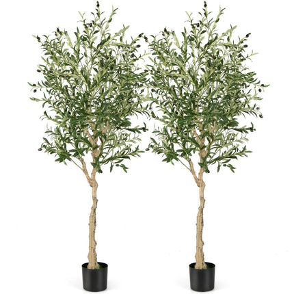 Artificial Olive Trees, 182cm, 1296 Leaves, 72 Olives