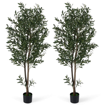 Artificial Olive Trees Set, 1.8m with Fruits & Moss