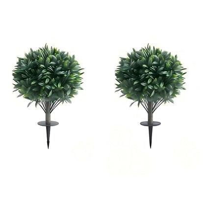 Artificial Olive Trees Set, 65cm Weatherproof with Spikes