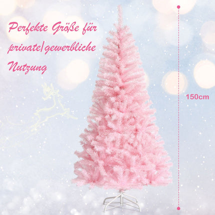 Artificial Pink Christmas Tree 180 cm, Metal Stand