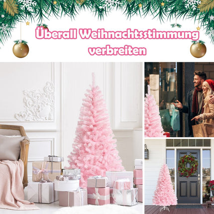Artificial Pink Christmas Tree 180 cm, Metal Stand