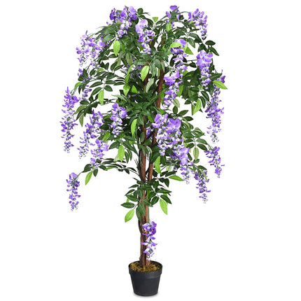 Artificial Plant Usable Artificial Palm Artificial Tree 150 cm Purple