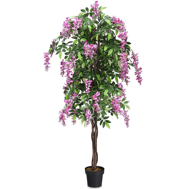 Artificial Plant Usable Artificial Palm Artificial Tree 180 cm Pink