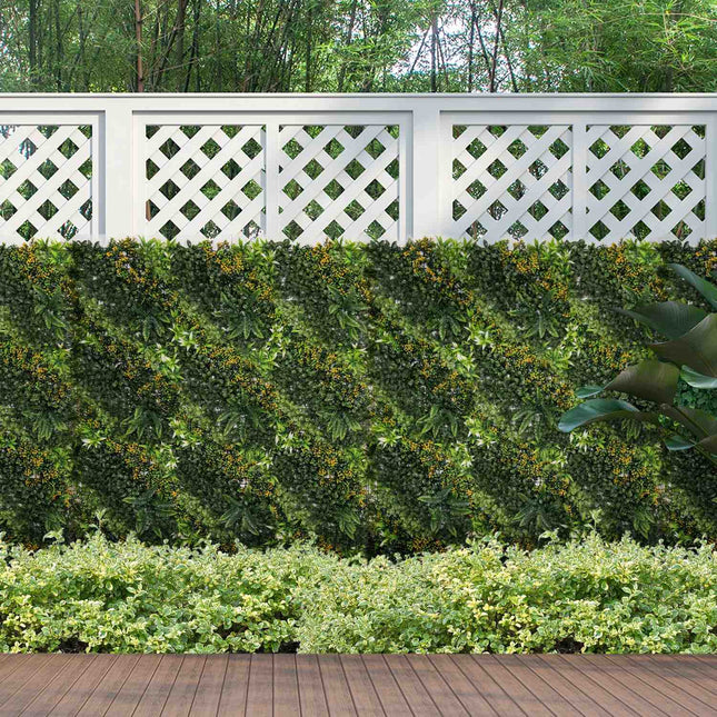 Artificial plant wall, UV protected, 12-pack, 50x50 cm