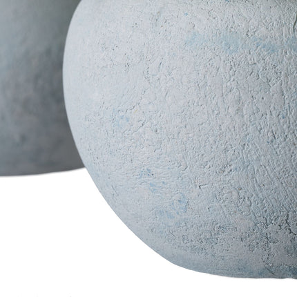 Artificial Plants Set of 3 in Grey Concrete Pots