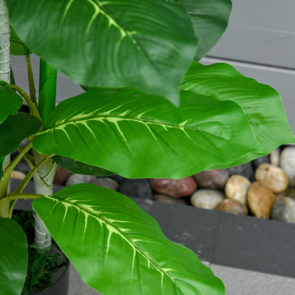 Artificial Plant with Pot, 95 cm, 33 Leaves