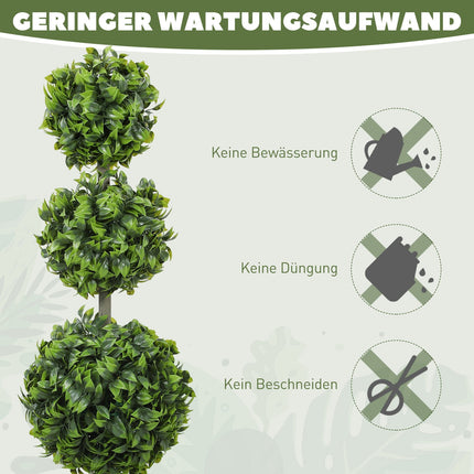 Artificial Potted Plants, UV-Resistant, 100 cm Tall