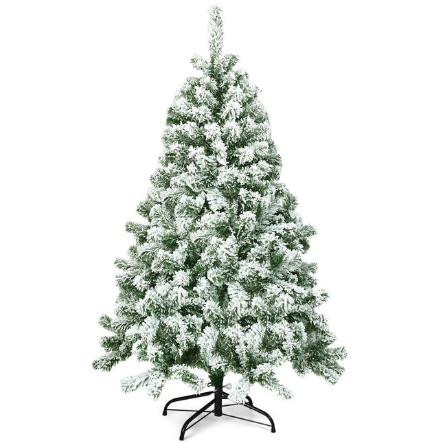 Artificial Snow-Covered Christmas Tree, 135 cm, PVC Needles