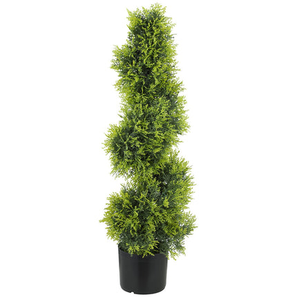 Artificial Spiral Topiary Tree, 90cm, UV-Resistant