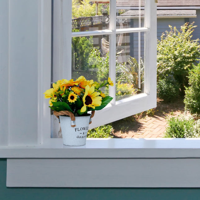 Artificial Sunflowers Set of 3 – Decorative Pots