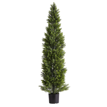 Artificial Topiary Cedar Trees Set of 2, 60 Inch
