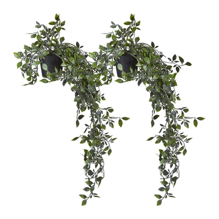 Artificial hanging plants set of 2