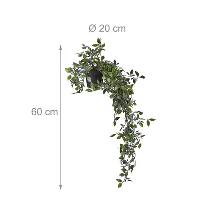 Artificial hanging plants set of 2