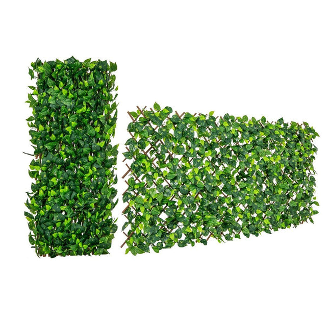 Artificial ivy garden privacy plant wall hedges with green ivy