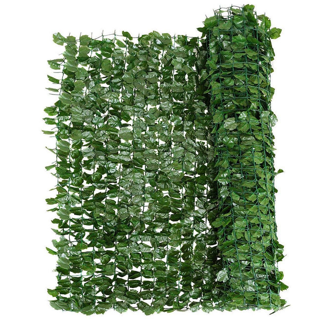Artificial ivy garden privacy screen balcony privacy screen leaf look wind protection 150 x 240 cm green