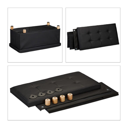 Artificial leather bench