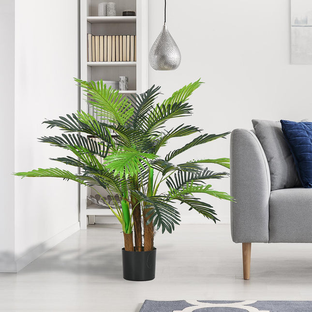Artificial palm tree, 100 cm with 27 branches, indoor/outdoor decoration