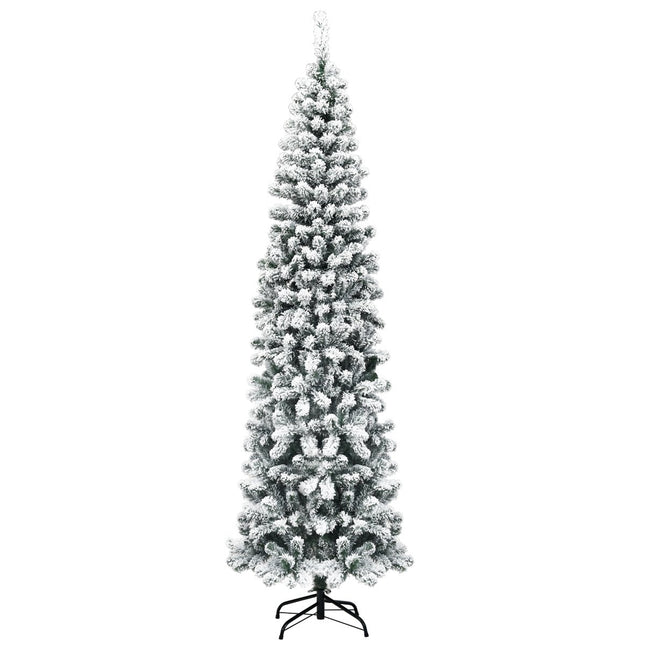 Artificial snow-covered Christmas tree with 461 branches measuring 225 cm