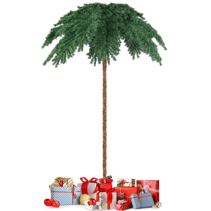 Artificial tropical Christmas palm with 250 warm white LED lights & 813 branch tips 180 cm