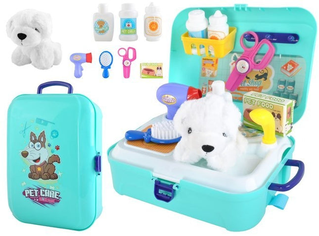 A set for bathing a dog - a toy