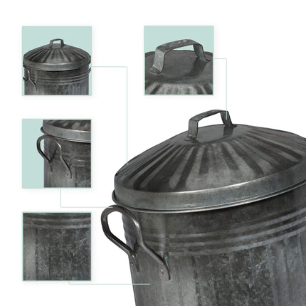 Ashtray with lid 10 l