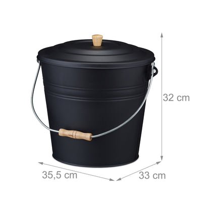 Ashtray with lid 12 l