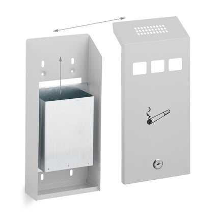 Ashtray with white wall