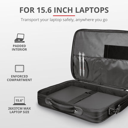 Atlanta Laptop bag 15.6" Eco-friendly Black
