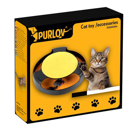 A toy for a cat - a wheel with a mouse