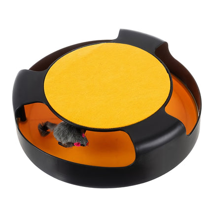 A toy for a cat - a wheel with a mouse