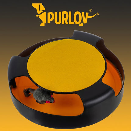 A toy for a cat - a wheel with a mouse