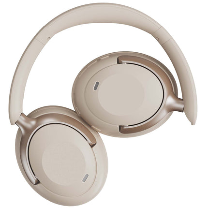 Audeeo Serene Hush Pro II Hybrid ANC Over-Ear Headphones, Bluetooth 6.0, Cream