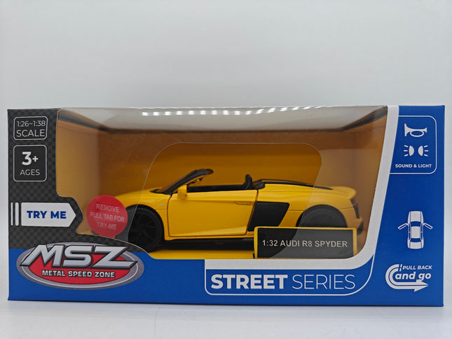 Audi R8 Spyder Die-Cast Model, 1:32 Scale Collectible