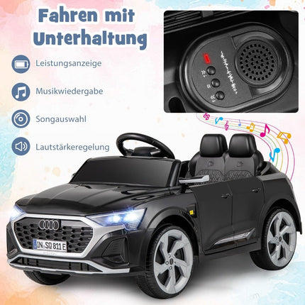 Audi SQ8 Kids Electric Car, 12V, Remote Control, Black