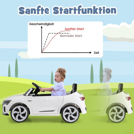 Audi SQ8 Kids Electric Car, 12V, Remote Control, White