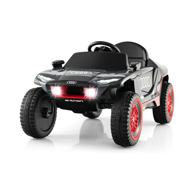 Audi electric car for children 12V electric children's car with remote control & LED lights & 4 suspensions gray