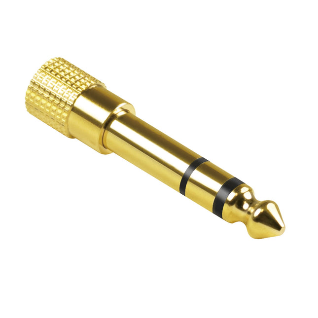 Audio Adapter 6.35mm Male to 3.5mm Female, Gold-Plated